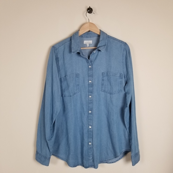 Lucky Brand Tops - Lucky Brand Long Sleeve Tencel Shirt Top Large